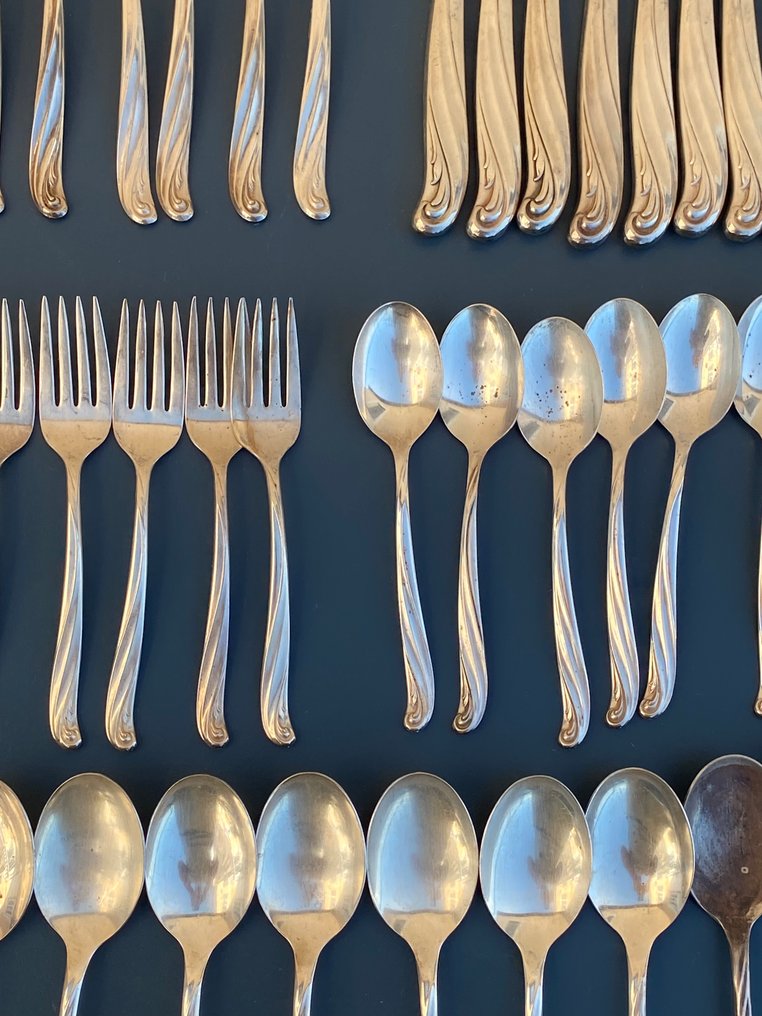 WM Rogers Mfg Co - Servizio di posate per 12 (60) - Placcato argento #1.0