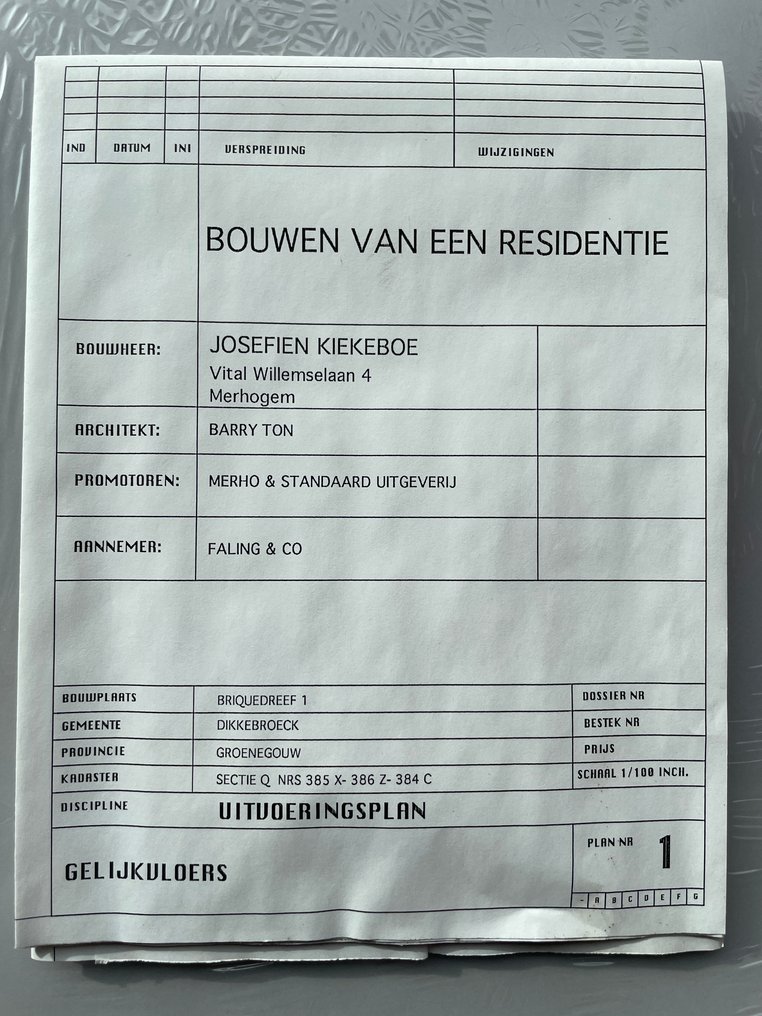 Kiekeboe - Zand erover - luxe HC met plattegrond en baksteen samen in een doos - 1 Album - Rajoitettu ja numeroitu painos - 1996 #3.2