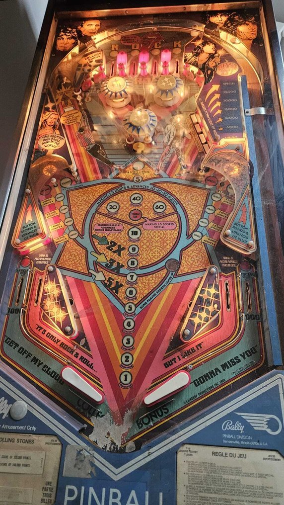 Bally - Flipperautomat Bally Rolling Stones Flipperkast #1.0