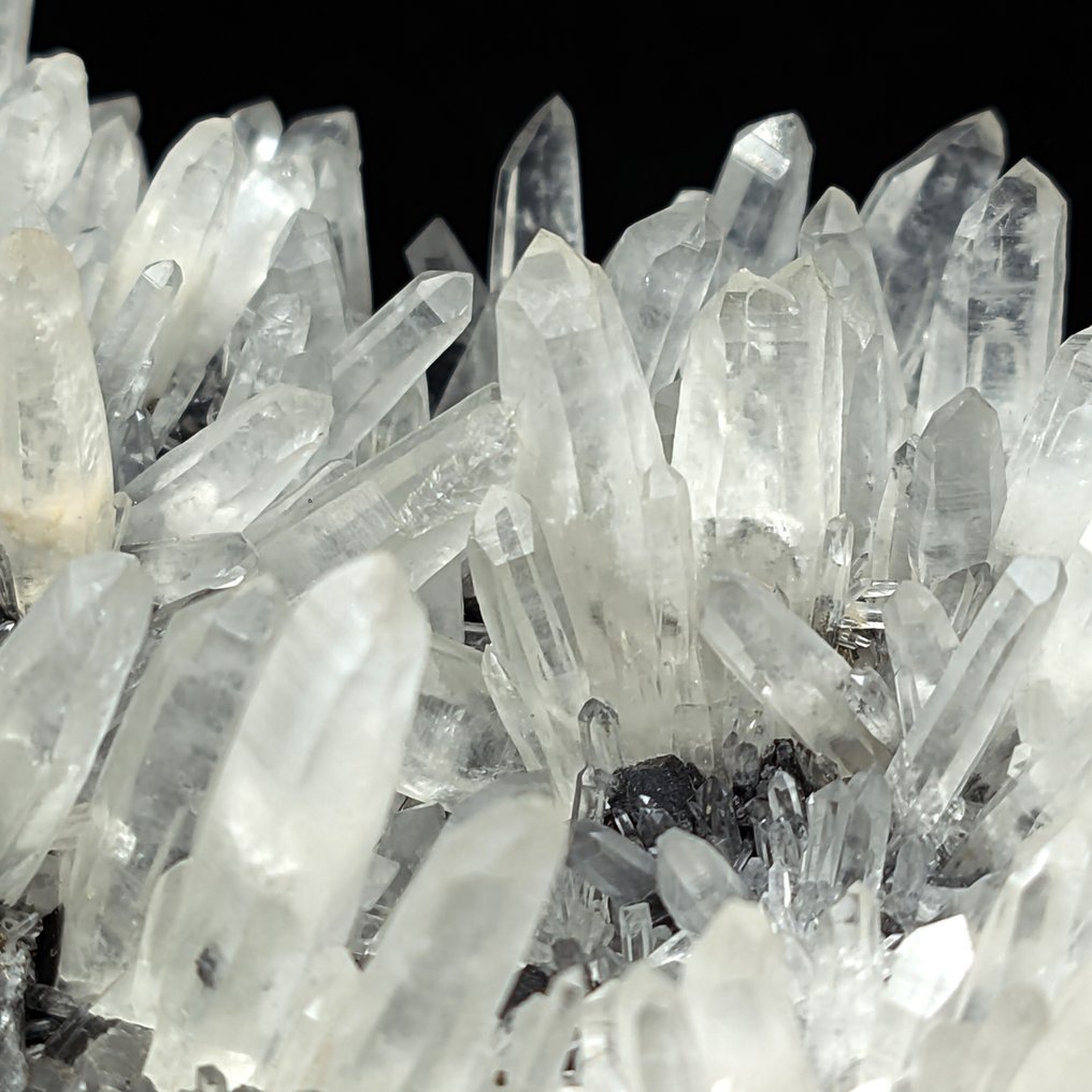 18cm, QUARZI IALINI with Sphalerite and Galena, Peru Crystals on matrix - Height: 183 mm - Width: 98 mm- 1042 g #3.2