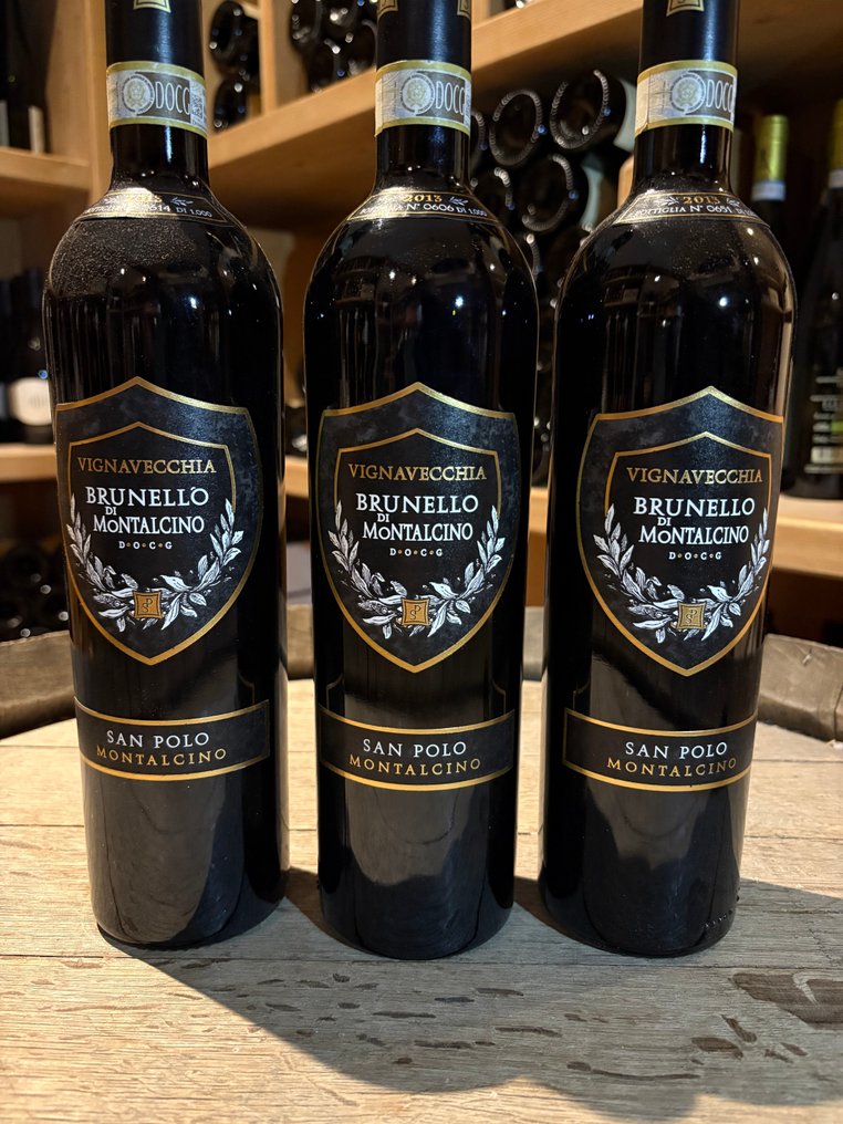 2013 San Polo, Vignavecchia - 蒙達奇諾·布魯奈羅 - 3 瓶 (0.75L) #1.0