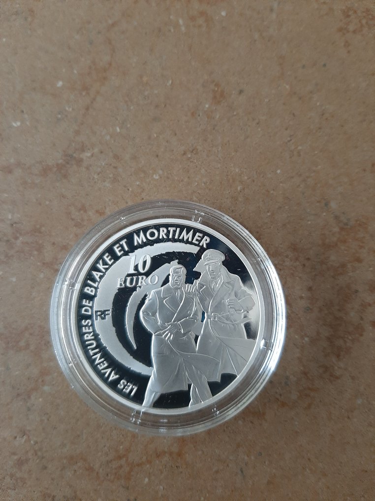 Frankrijk. 10 Euro 2010/2017 "Blake et Mortimer" + "Marquise de Pompadour" (2 monnaies) Proof (Zonder Minimumprijs) #3.2