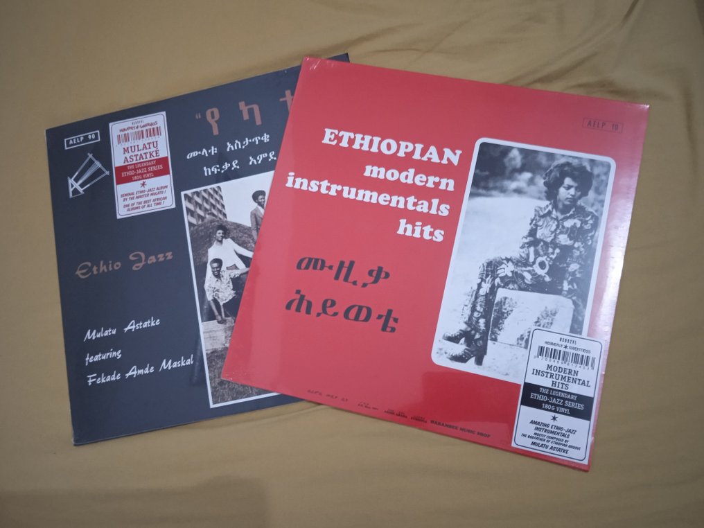 Mulatu Astatke (ethiopian jazz) - 2 x albums - Ethiopian modern instrumentals hits / Ethio Jazz - Disco in vinile - Ristampa, 180 grammi - 2016 #1.0