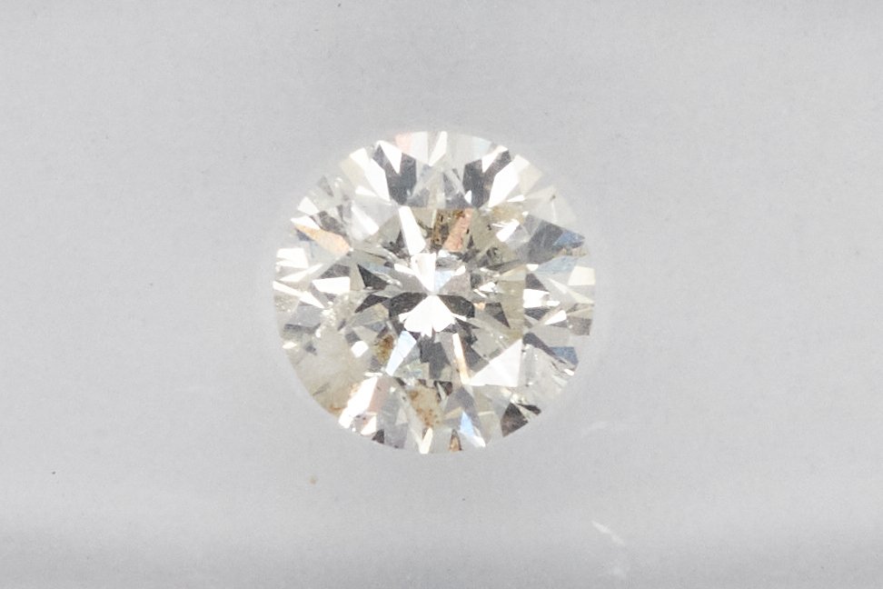 Fără preț de rezervă - 1 pcs Diamant (Natural) - 0.46 ct - Rotund - I - I1 - IGI (Institutul gemologic internațional) #1.0