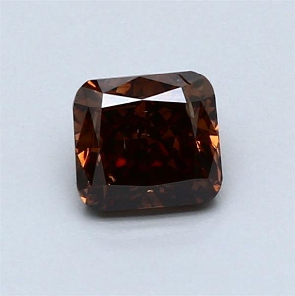 No reserve price - 1 pcs Diamond  (Natural coloured)  - 0.82 ct - Cushion - Fancy deep Brown Orange - SI2 - International Gemological Institute (IGI) #1.0