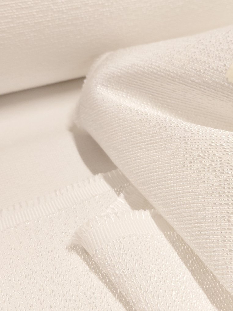 Purezza e luce: il tessuto Fendi Casa Miseno Bianco per progetti esclusivi - Upholstery fabric - 525 cm - 140 cm #1.0