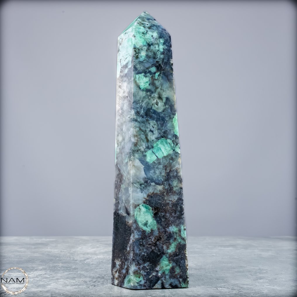 Luonnollinen smaragdibasali. Huippulaatu- 781.25 g #2.1