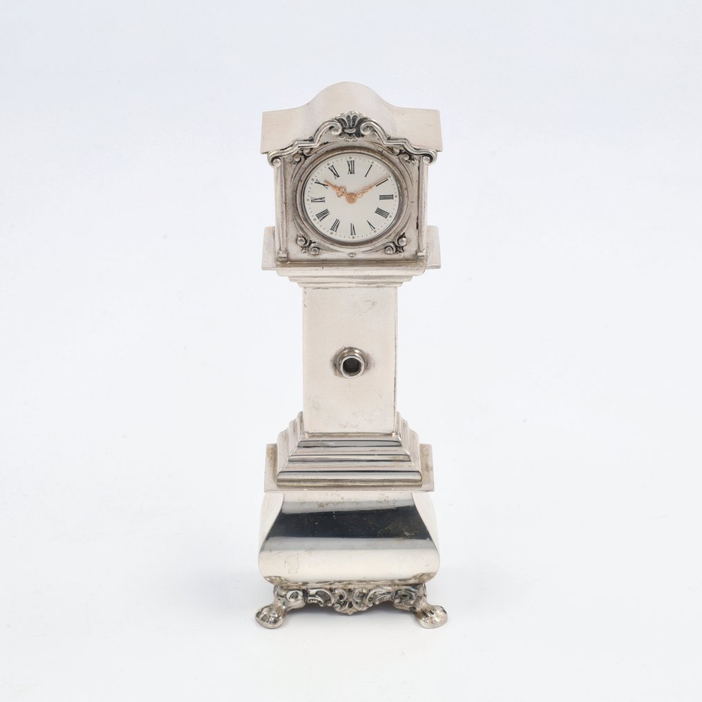 H. Hooijkaas - Staand horloge klok - 微型人物 - .835 银 #2.1