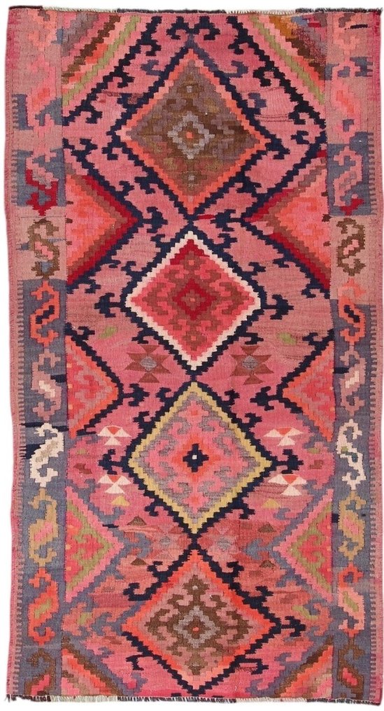 Kelim Modern Caucus Kilim - 复古的亚美尼亚艺术 - 凯利姆平织地毯 - 245 cm - 135 cm #1.0