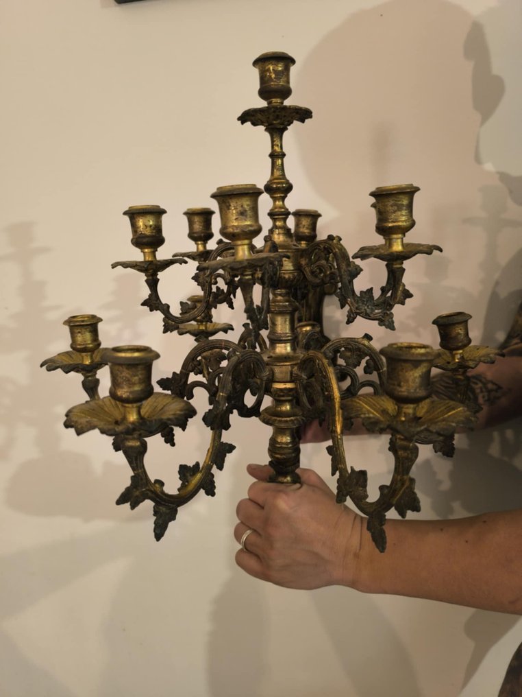 Μανουάλι (2) - Μπρούντζος - Ζεύγος κηροπήγια #3.2