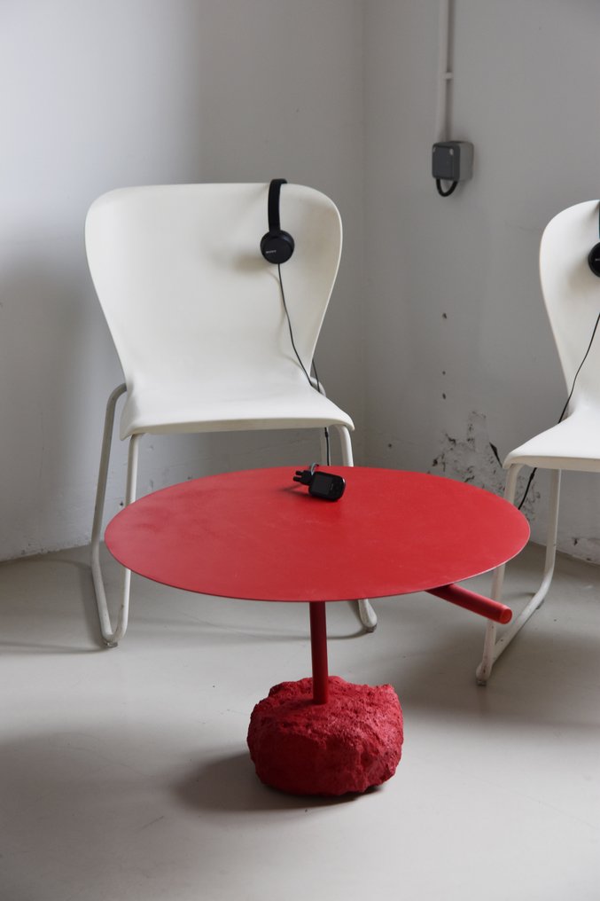 pirouette - Τραπέζι σαλονιού - Χάλυβας, Μπετόν - Le Dahou #1.0