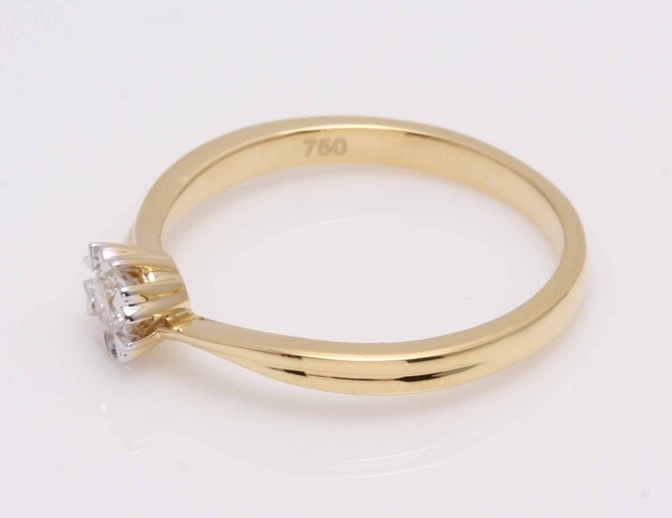 Nincs minimálár - Gyűrű - 18 kt. Sárga arany Gyémánt (Természetes) #1.0