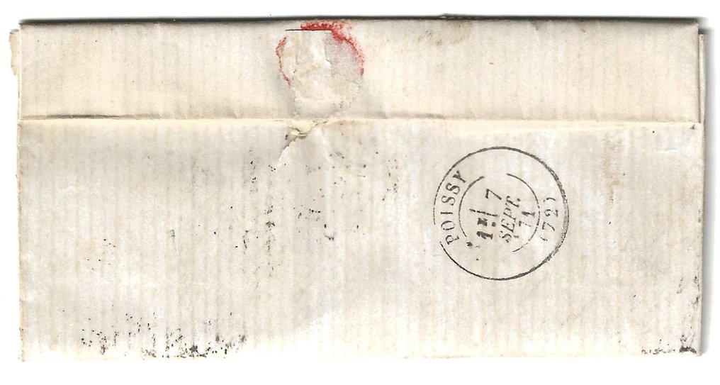 法国 1871 - 1871年9月6日信件，目录 Cérès 25、26、37 #2.1