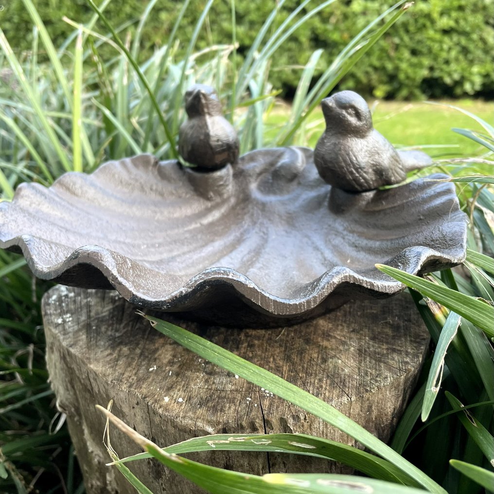 Vogelbad - Gietijzer - Schelp #4.3