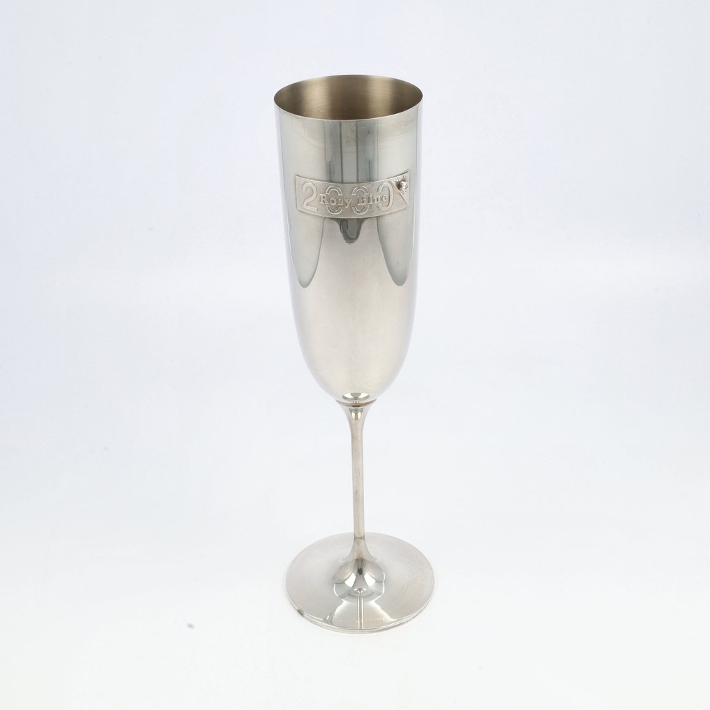 Robbe & Berking - Millennium Champagne flûte ''Personalized with Diamond'' - Calice da champagne - .925 argento #1.0