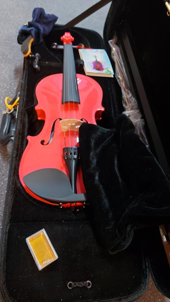 Leonardo - Studieviool rose 3/4 (kleinvolwassen maat), compleet -  - Violino #2.1