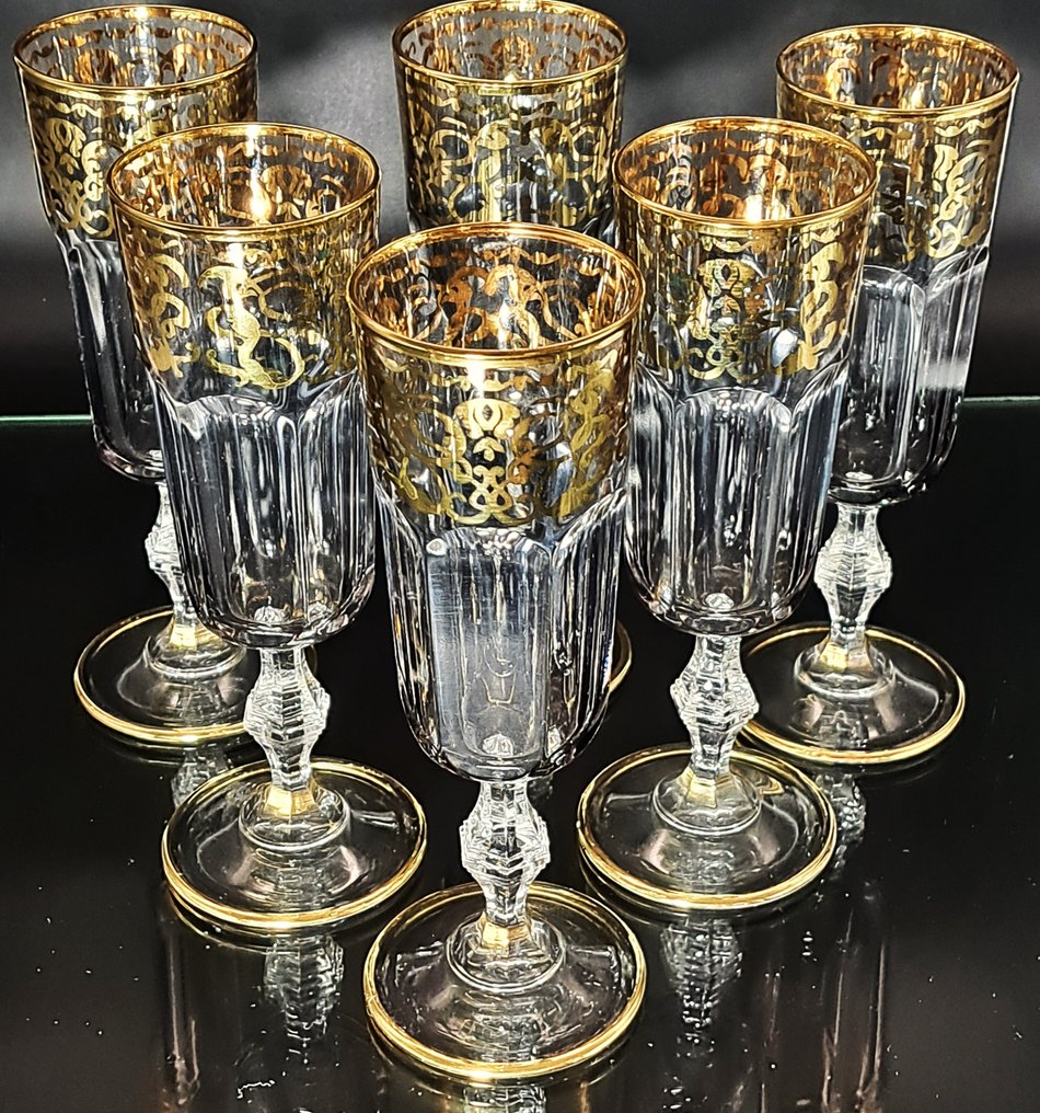 Artemisia - Champagnerflöte (6) - Monet - Kristall, oro 24kt #2.1