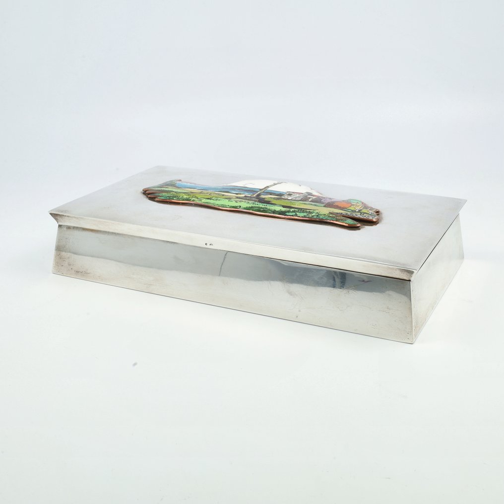 Spanje ca. 1960 - Pronkmodel - Astuccio per sigari - .915 argento #2.1