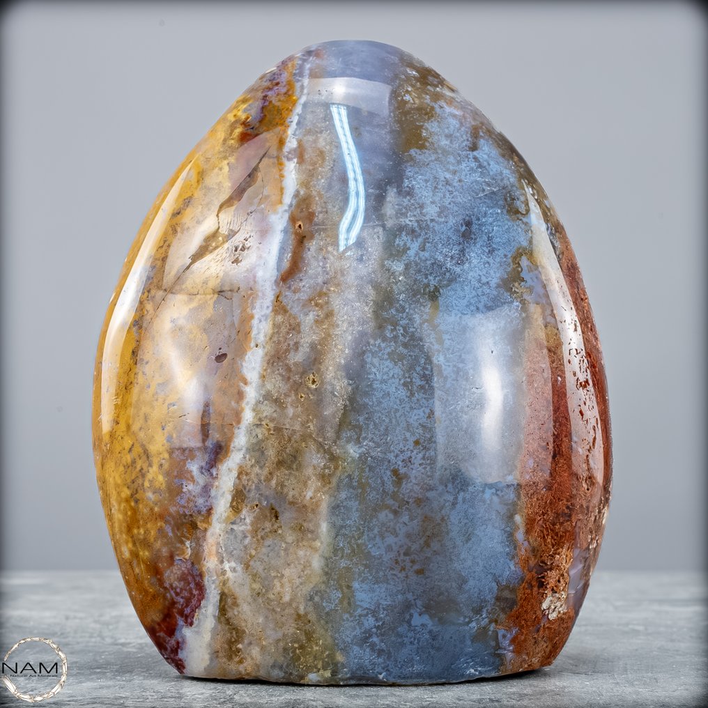 Σπάνιο φυσικό μάργαρο-αγκάτη Ελεύθερη μορφή- 1612.16 g #1.0