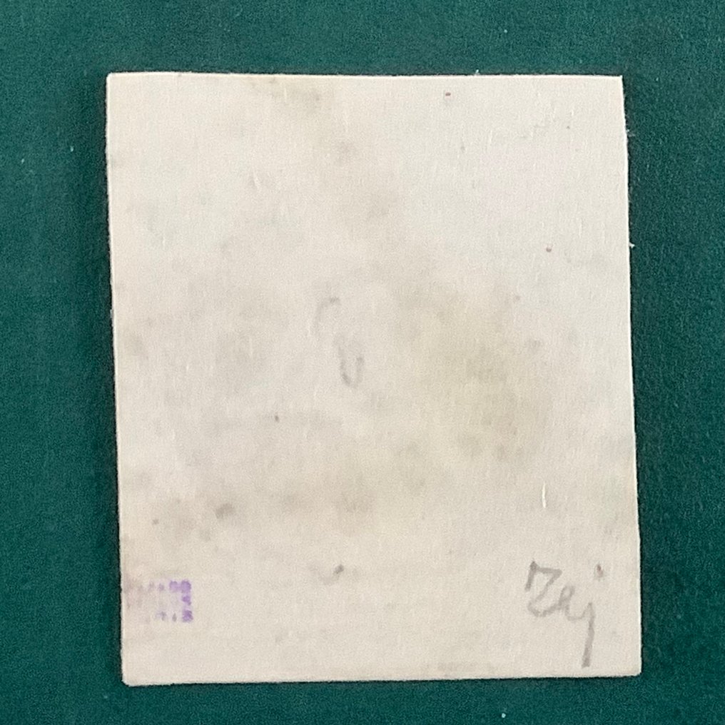 法国 1849 - 1 由Ceres呈现的淡淡胭脂红色调，带有漂亮的边缘。 - Yvert 6a #2.1