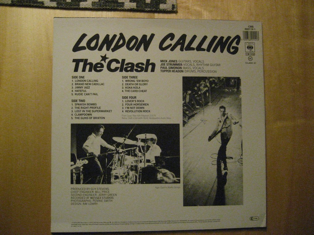 The Clash - London calling - 2 x LP - ( No train in vain on cover) - 2 x álbum LP (álbum duplo) - Reedição - 1987 #1.0