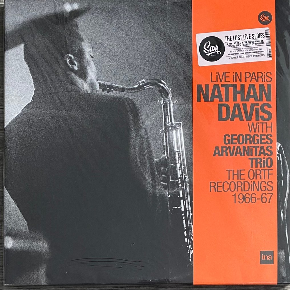 Nathan DAVIS With Georges ARVANITAS Trio - Live In Paris - 3 LPs x The ORTF Recordings 1966/67 - Dreifach-LP (Album mit 3 LPs) - 180 Gramm, Remastered - 2021 #1.0
