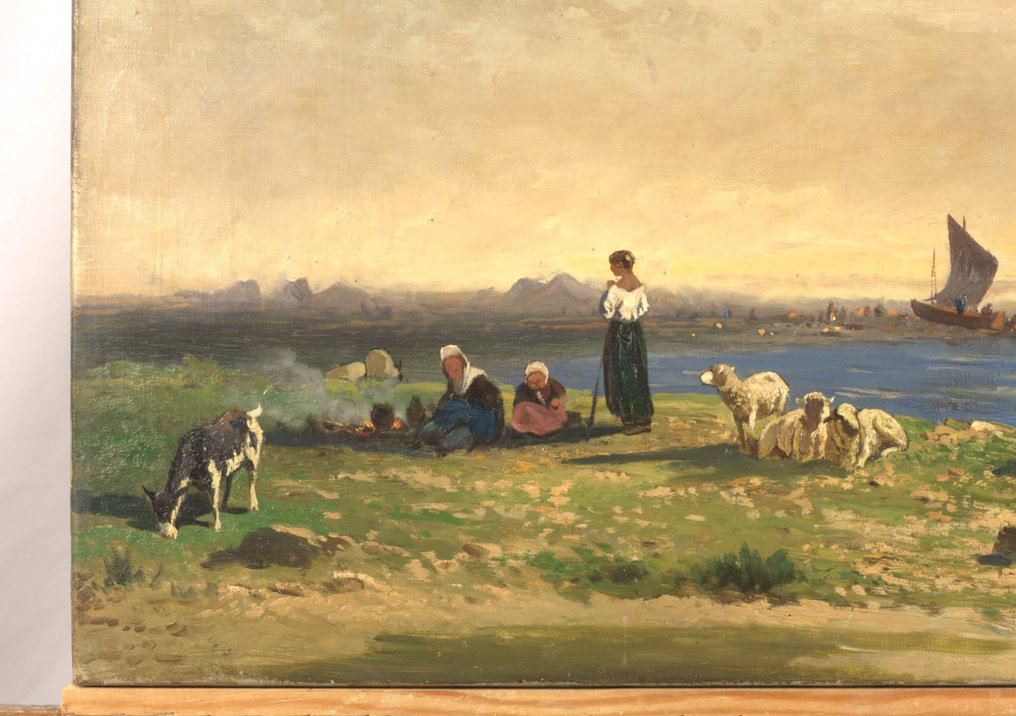 Gustav Ranzoni (1826-1900) - Rastende Hirten #3.2