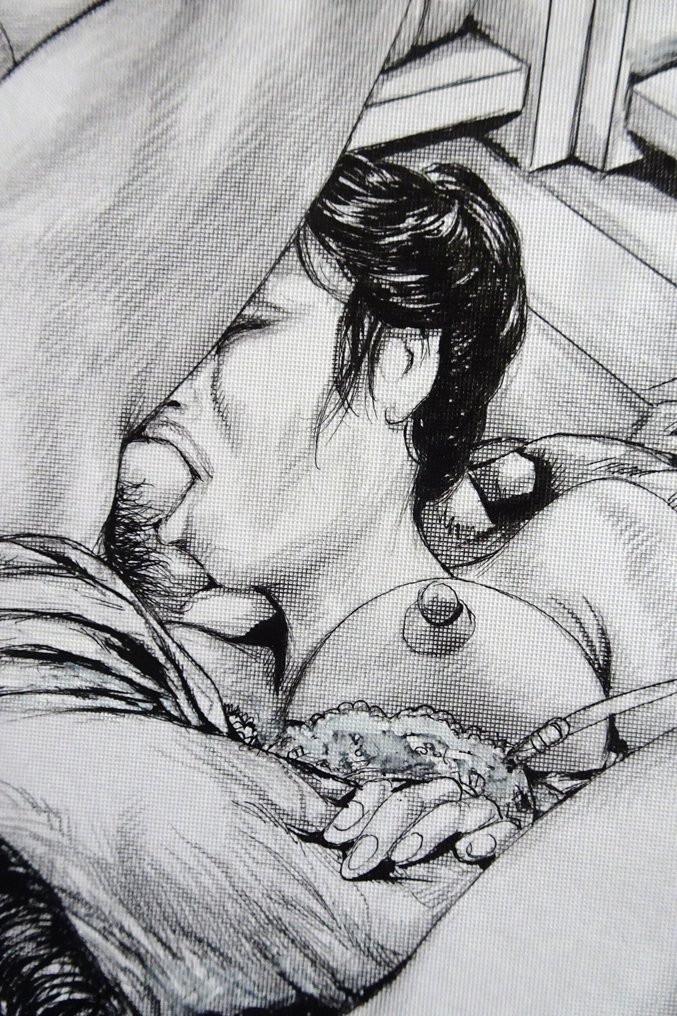 Yuji Niirehata - 1 Original drawing - SM - Signed - Married Woman Mature - 1980 #3.2