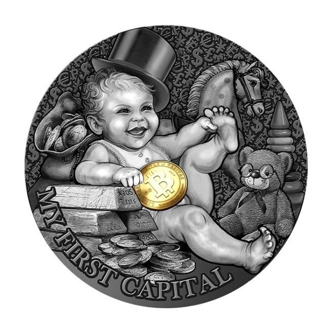 Niue. 1 Dollar 2021 My First Capital Proof Silver Coin #1.0