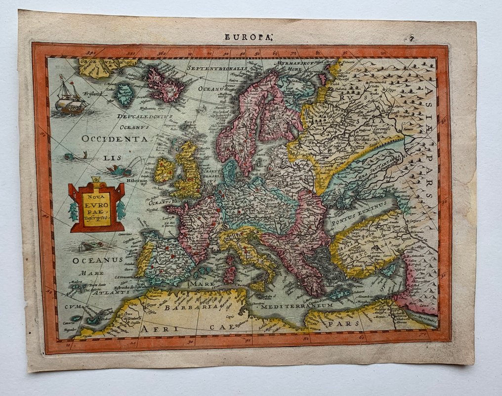 Europa - Europa; Gerard Mercator/ Jodocus Hondius/ Johannes Cloppenburgh - Nova Europae Descriptio - 1621-1650 #1.0