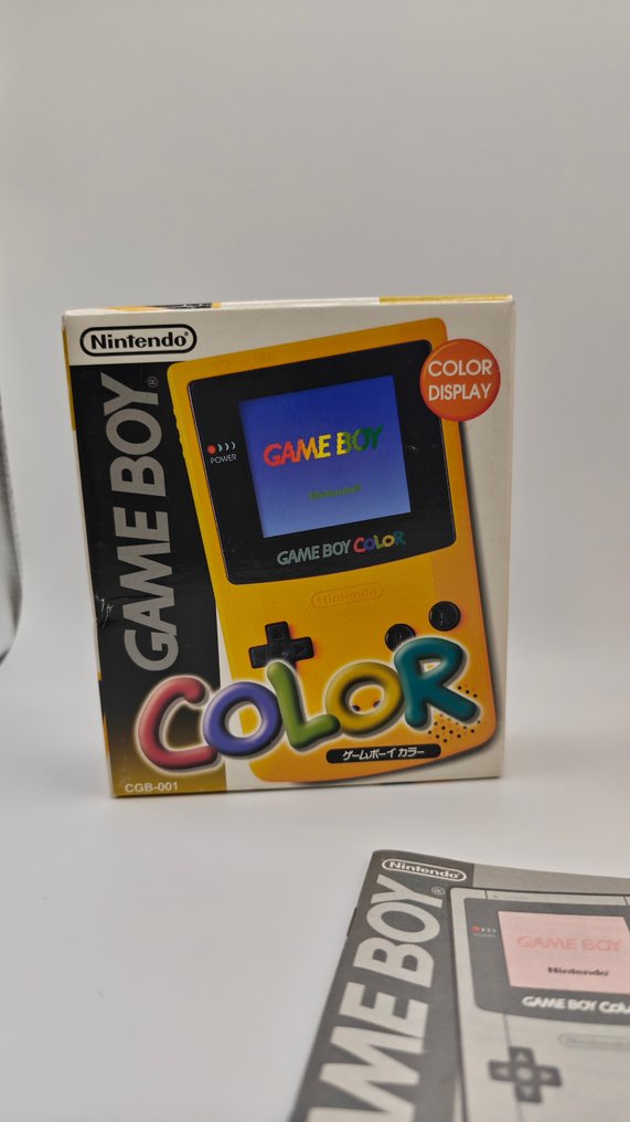 Nintendo - Gameboy Color - Game Boy Color Yellow JAP – Complete Box with Original Manual – Working - Φορητή κονσόλα παιχνιδιών - Στην αρχική του συσκευασία #1.0