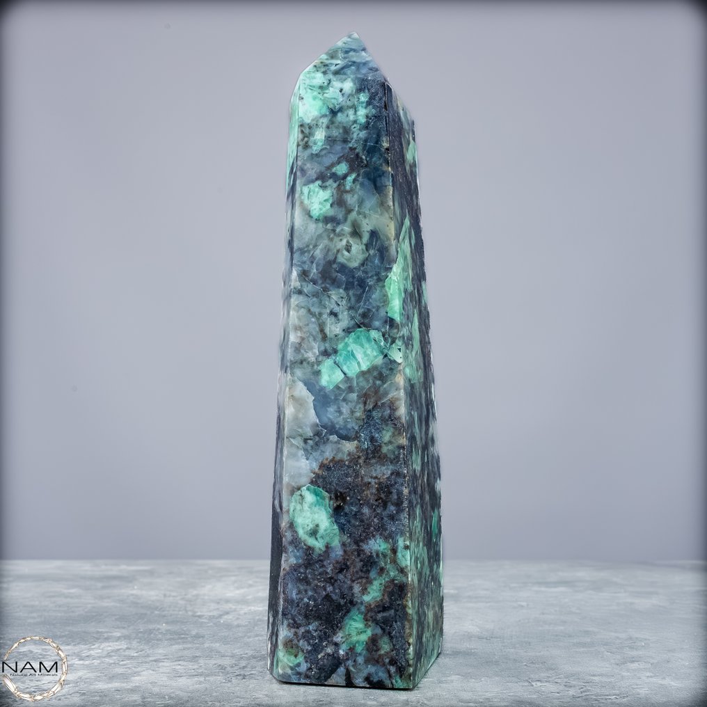 Luonnollinen smaragdibasali. Huippulaatu- 781.25 g #3.2