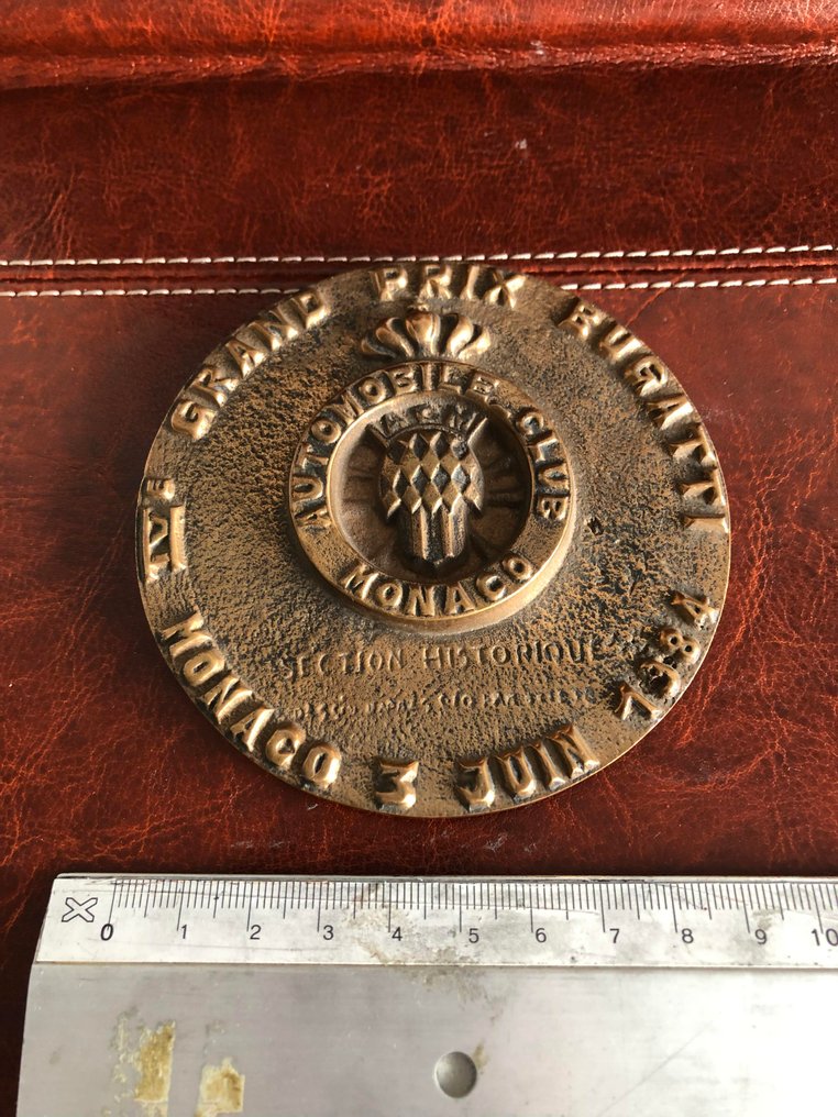 Decorative Object - Bugatti - Automobile Club Monaco / Plaquette  Grand Prix Bugatti Monaco - 1984 #4.3