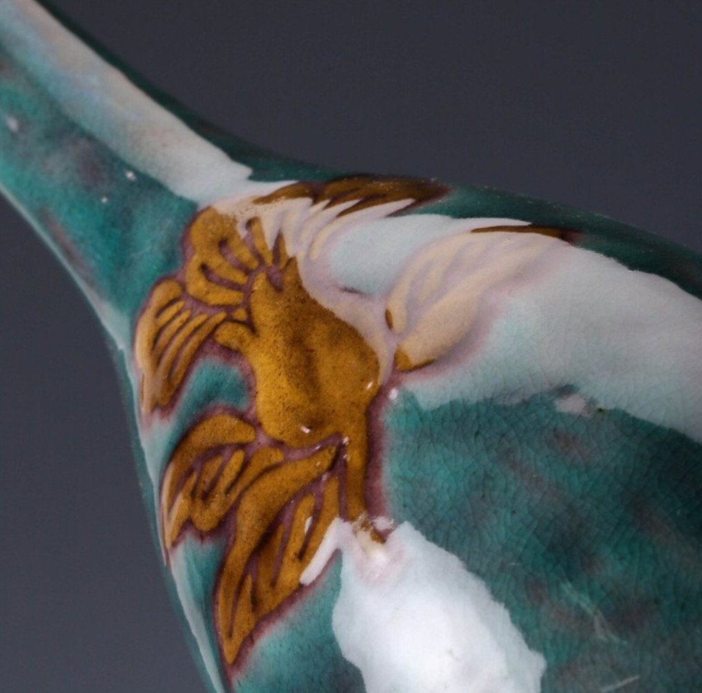 Fukō Yōhen 鹤颈花瓶 - 瓷器 - Tokuda Yasokichi II  二代目徳田八十吉 (1907–1997) - 日本 - 昭和年代(1926-1989) #2.1