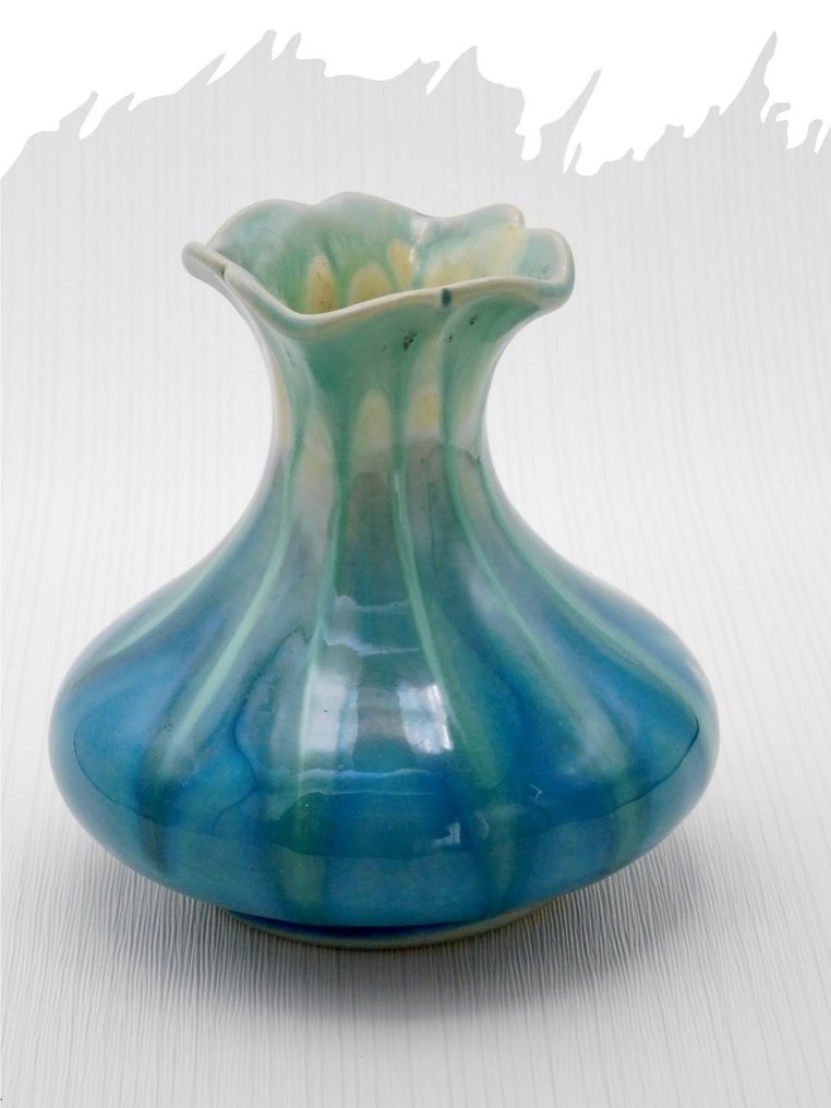 Faïence de Thulin - 花瓶 (3) -  FT 10  - 陶瓷, 陶器 #2.1