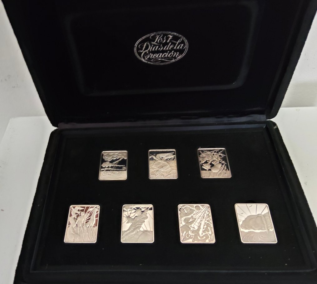 Salvador Dali (1904-1989) - 雕塑, I 7 giorni della creazione - 4 cm - .999 银 #1.0