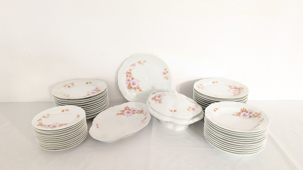 Chastagner Limoges - Ede - 12人用餐具套装 (51) - 瓷 #1.0