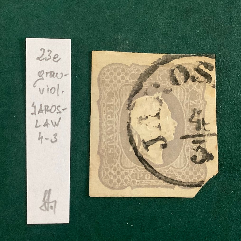 Αυστρία 1861 - Krantenzegel με καλές περιθώριες και γνώμη Strakosch. - ANK 23e #3.2