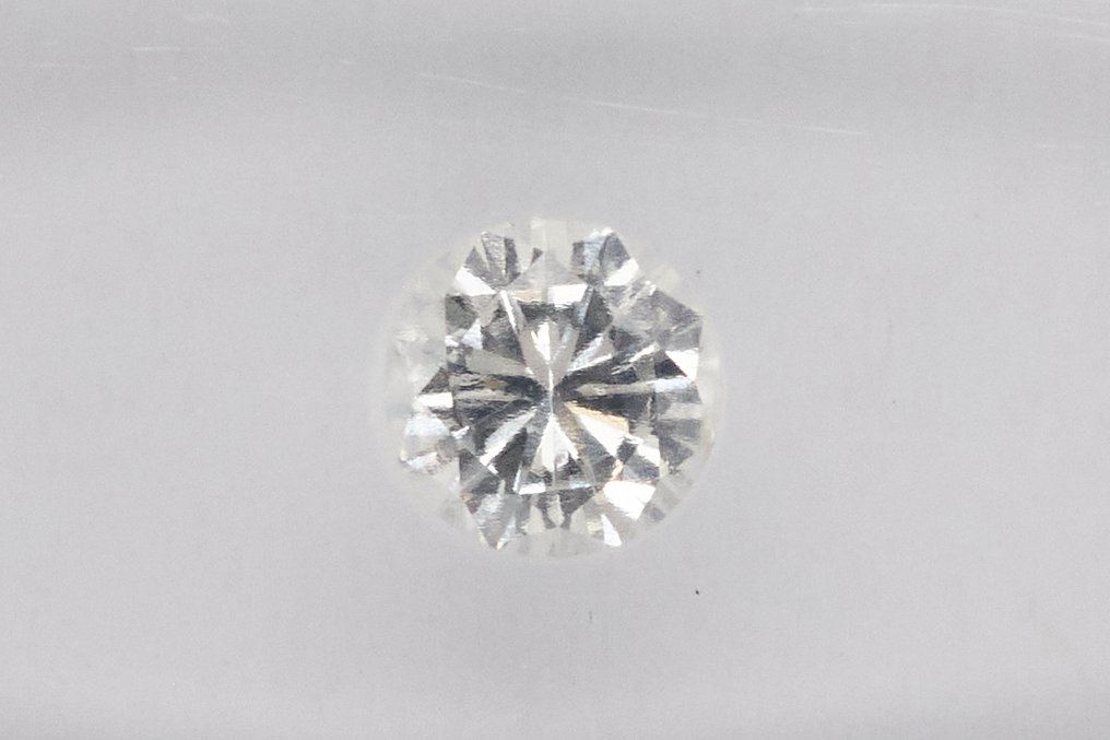 Fără preț de rezervă - 1 pcs Diamant (Natural) - 0.42 ct - Rotund - SI1 - IGI (Institutul gemologic internațional) #1.0