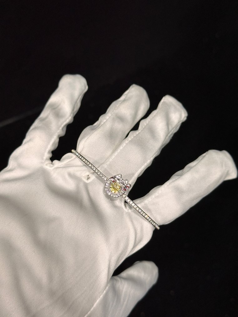 Swarovski - Αγαλματίδιο, "Beating Heart" - Lucky Cat Bracelet - 0 cm - Κρύσταλλο #2.1