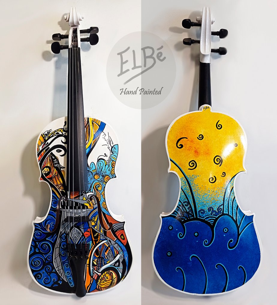 ELBé - Violon en bois 4/4 customisé #1.0
