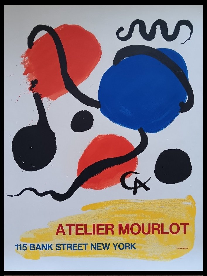 Alexander Calder - Affiche lithographique originale - L'atelier Mourlot à New-York - 1967 #1.0