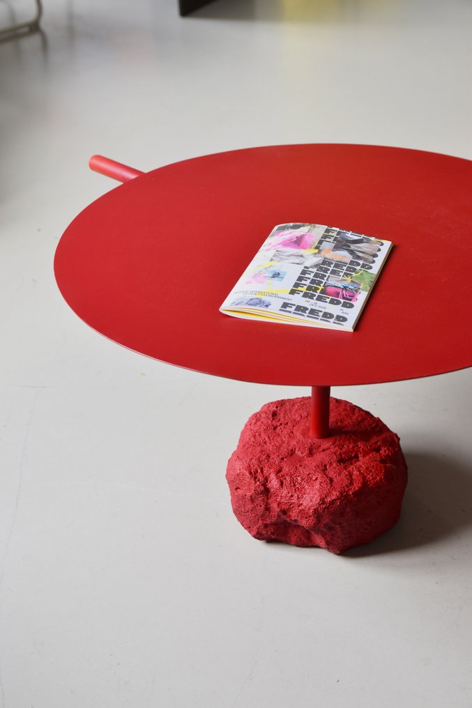 pirouette - Τραπέζι σαλονιού - Χάλυβας, Μπετόν - Le Dahou #1.0