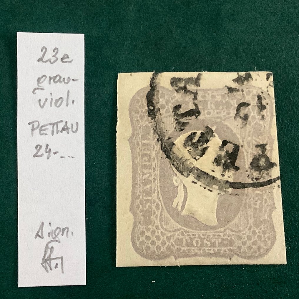 Αυστρία 1861 - Krantenzegel με καλές περιθώριες και γνώμη Strakosch. - ANK 23e #1.0