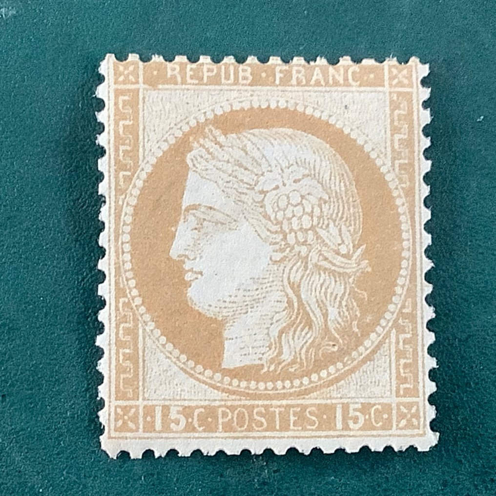 Frankrijk 1873 - 15 cent Ceres Dentelez - Yvert 55 #2.1