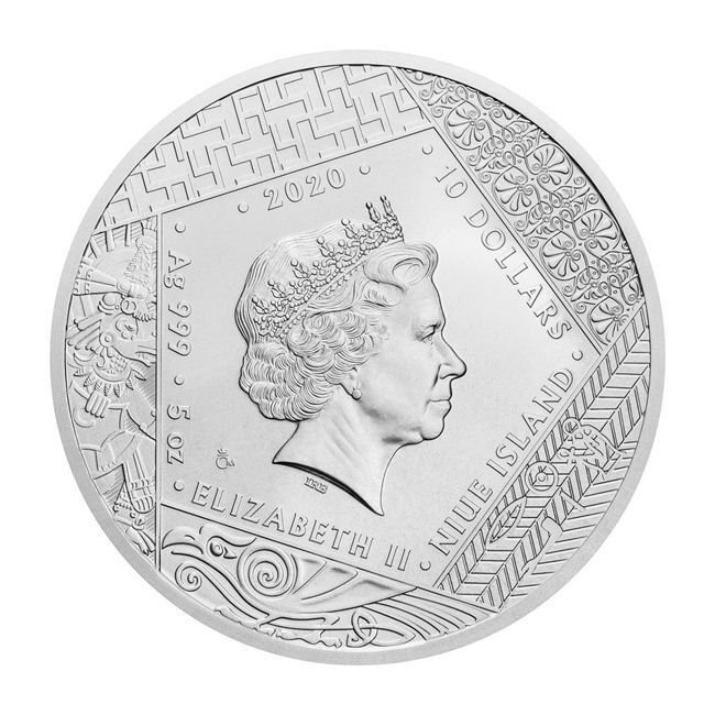 Niue. 10 Dollars 2020 5 oz Universal Gods Zeus Stand Proof Coin #1.0