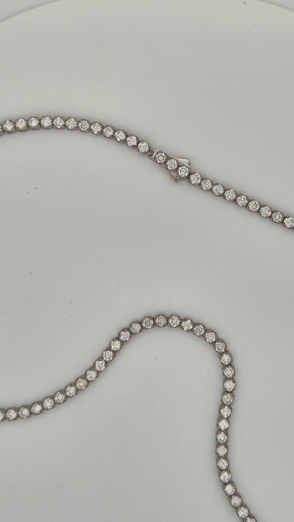 Collana - 14 carati Oro bianco - 7.10ct. tw. Diamante (Coltivato in laboratorio) #2.1