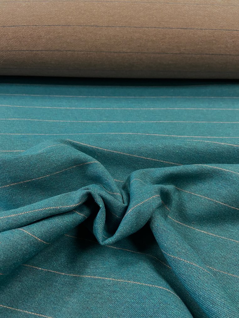 Περίφητο ύφασμα, σταθερό αλλά μαλακό, γκασέτο ωχρό. - Ύφασμα ταπετσαρίας - 550 cm - 140 cm #1.0