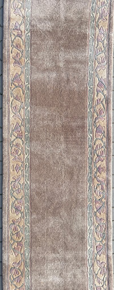 Design-Teppichläufer - Wolle - handgeknotet - modern - hohe Qualität - Teppich - 358 cm - 93 cm #1.0