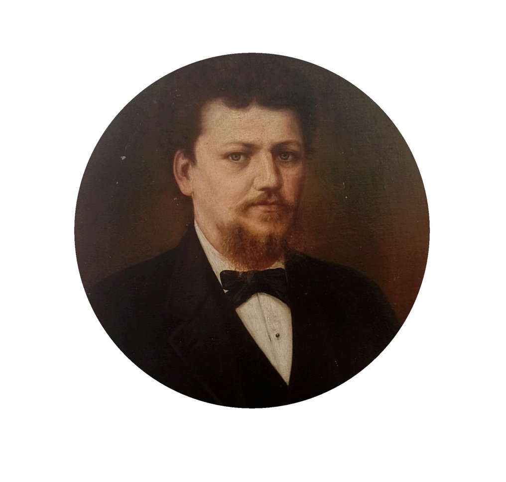 Italiaanse school (XIX) - Ritratti di coniugi #4.3